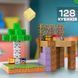 Minecraft магнитный конструктор Тайный дом блоки 128 деталей детский майнкрафт с персонажами от 3 лет Таємний-128 фото 1