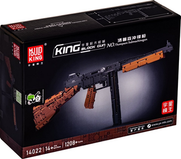 Блоковий конструктор MOULD KING 14022 Пістолет-кулемет Томпсона (1208 деталей) KO-139 фото