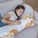 Мягкая длинная плюшевая игрушка Кот батон 150см подушка-обнимашка метровая для сна, Рыжий КБ-Р-150 фото 5
