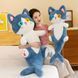 Игрушка кот акула 135 см плюшевая мягкая с хвостом русалки и разные глаза кото рыба длинная 01020 фото 4
