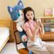 Игрушка кот акула 135 см плюшевая мягкая с хвостом русалки и разные глаза кото рыба длинная 01020 фото 5