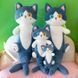 Игрушка кот акула 135 см плюшевая мягкая с хвостом русалки и разные глаза кото рыба длинная 01020 фото 9