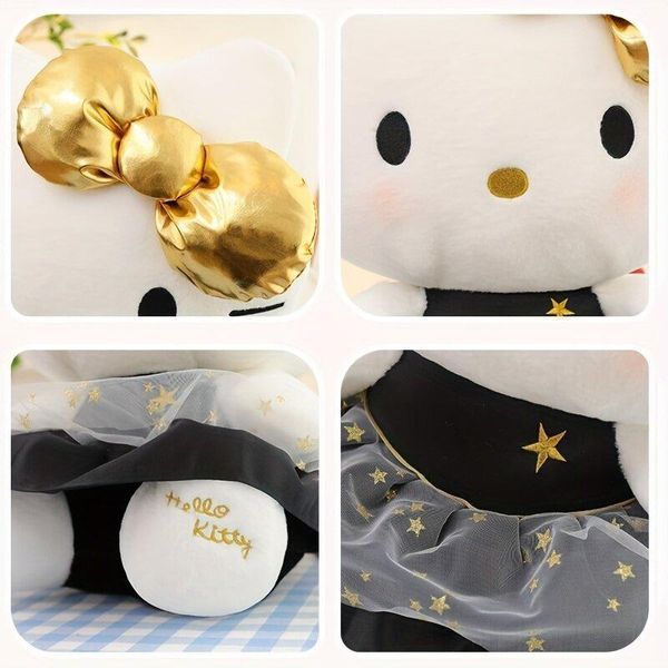 Мягкая игрушка Hello kitty в черном платье с бантиком 35 см Кошечка хеллоу китти Кітті бантик _ 35 см фото
