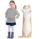 Мягкая игрушка Кот батон 130см огромная детская длинная плюшевая подушка обнимашка большая для сна ребенку КБ-БЖ-130 фото 10