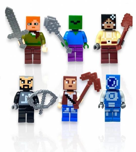 Minecraft магнітний конструктор Печера зі скарбами блоки 224 деталей дитячий майнкрафт з персонажами від 3 років Пещера-224 фото