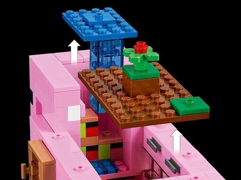 Конструктор my world Будинок Свиня 387 деталей Lego minecraft Набір Майнкрафт Лего Май Ворлд LG-AA8004 фото