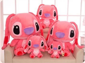 Стіч Ангел м'яка іграшка 45 см плюшева Disney Ліло і Stich Рожевий СТР-45 фото