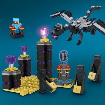 Конструктор Lego minecraft 475 деталей My World Битва з Драконом Лего майнкрафт набір май ворлд LG-AA8008 фото