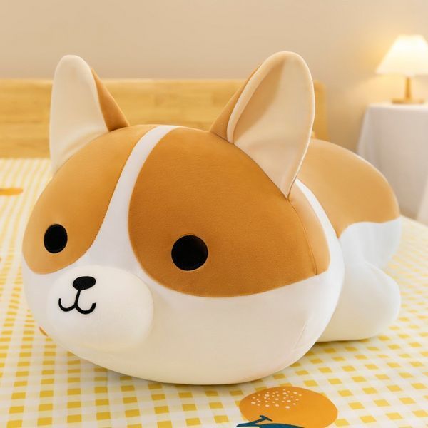 Мягкая Игрушка Собака Корги 80см в костюме детская плюшевая обнимашка подушка для сна на подарок ребенку 01076 фото