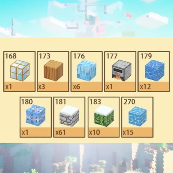 Магнитный конструктор minecraft Зимний Дом на 110 шт деталей детский с блоков майнкрафт ЗимБуд-110 фото