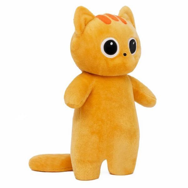 Мягкая игрушка Кот батон 130см детская плюшевая подушка обнимашка для сна ребенку Стоячий Котик Глазастик 01073-130 фото