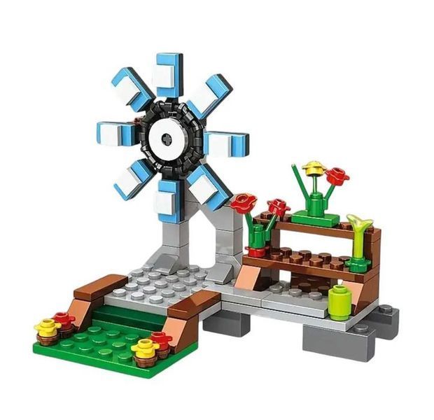 Lego minecraft Набір Станція Млин у скелі 393 деталей My World лего Майнкрафт конструктор Май Ворлд LG-SJ8803 фото